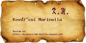 Kovácsi Marinella névjegykártya